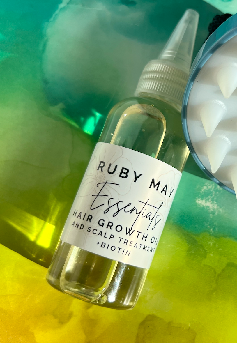 Essentials - Hair Growth Oil & Scalp Treatment + Silicone Massager